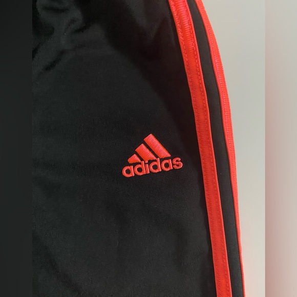 ADIDAS Little Girls Track Suit In Coral Neon Pink Size 18 Months. - Picture 2 of 6